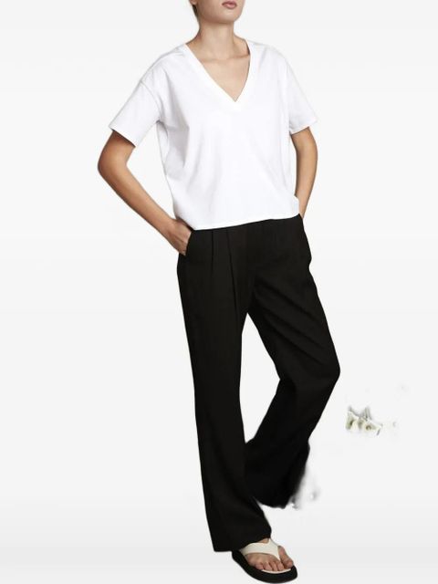 LouLou de Saison FAAA LDS V-neck T-shirt - White - zdjęcie produktu nr 1