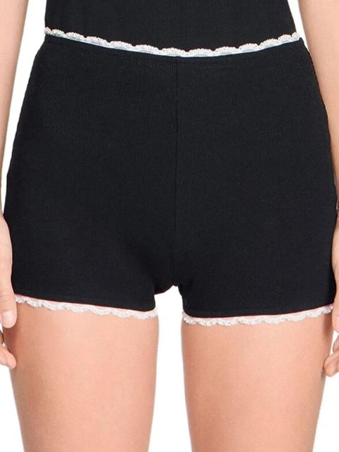 SANDRO elasticated-waist shorts - Black