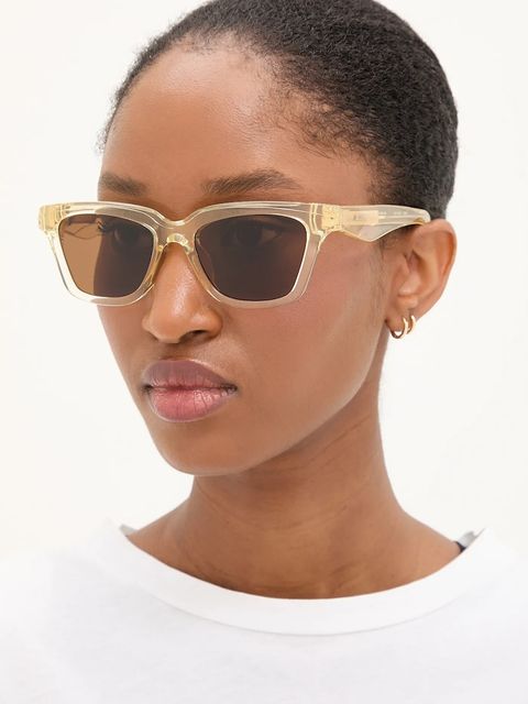 Jacquemus okulary przeciwsłoneczne CARRE damskie kolor żółty JAC109C3SUN - zdjęcie produktu nr 1