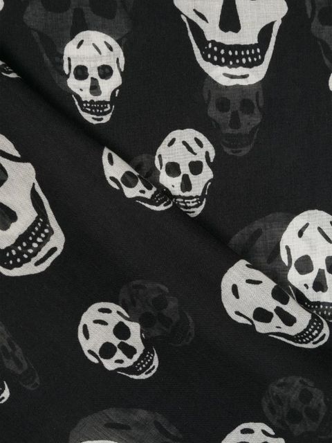 Alexander McQueen Classic Skull scarf - Black - zdjęcie produktu nr 2