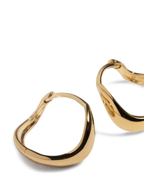 Monica Vinader Swirl huggie earrings - Silver