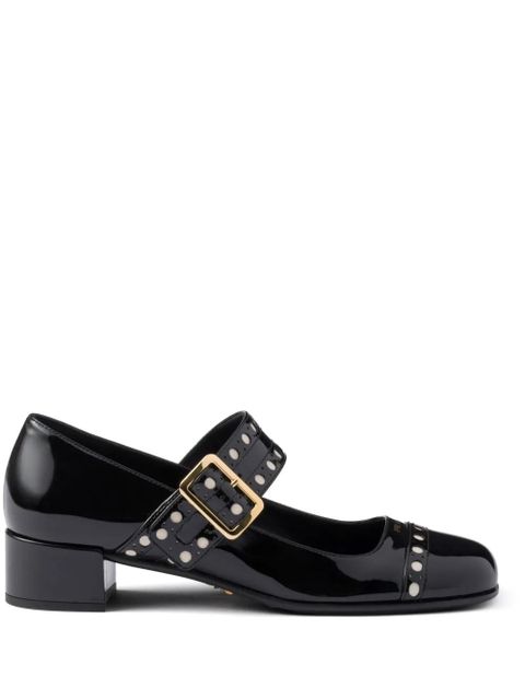 Prada 35mm leather Mary Jane pumps - Black - zdjęcie produktu nr 1