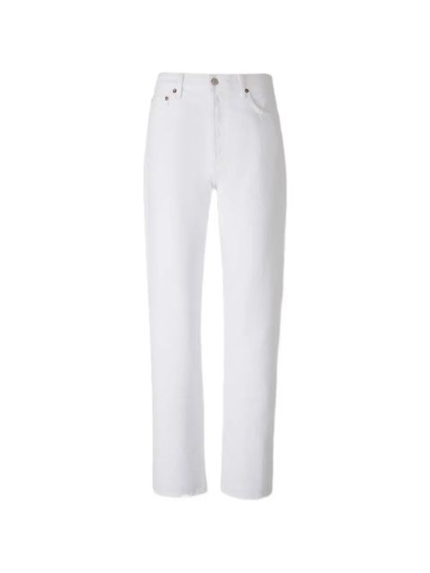 AGOLDE buttoned straight jeans - White - zdjęcie produktu nr 1
