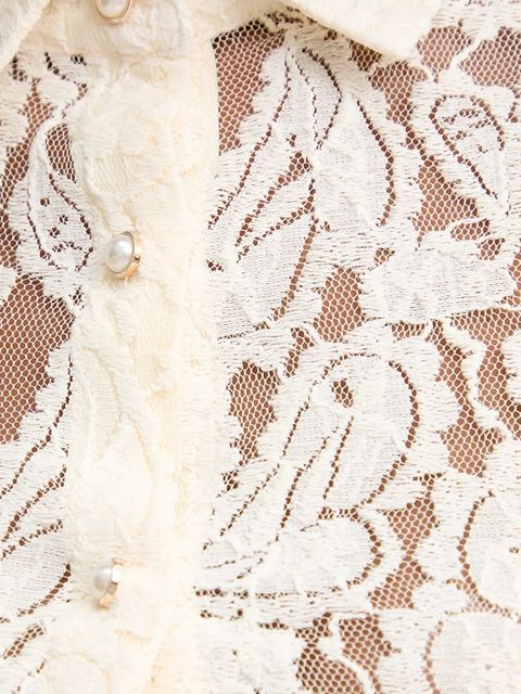 Answear.LAB koszula damska kolor beżowy slim z kołnierzykiem klasycznym