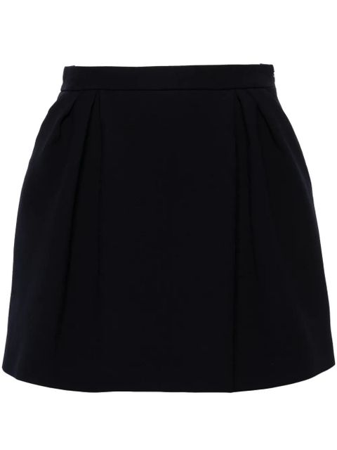 Alessandra Rich virgin-wool mini skirt - Blue - zdjęcie produktu nr 1