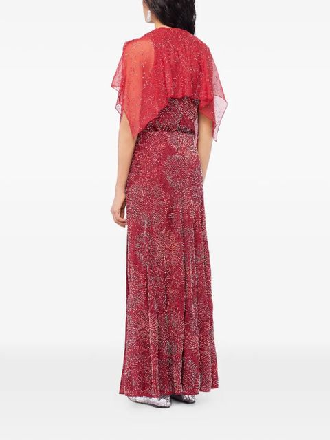 Rabanne embroidered pearl satin skirt