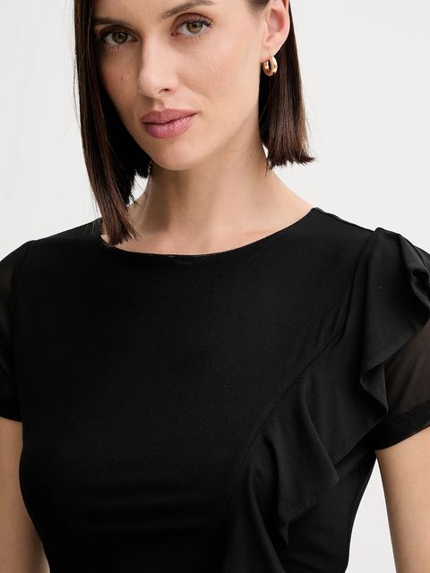 Guess bluzka VERDIANA damska kolor czarny gładka W5YP08 KCZC2 - zdjęcie produktu nr 2