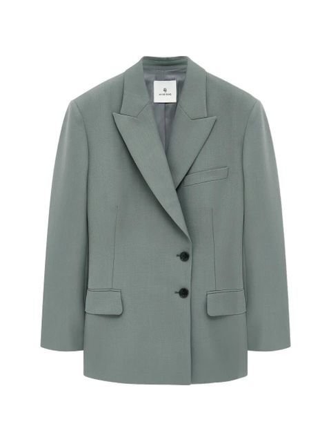 ANINE BING Aretha double-breasted blazer - Green - zdjęcie produktu nr 1