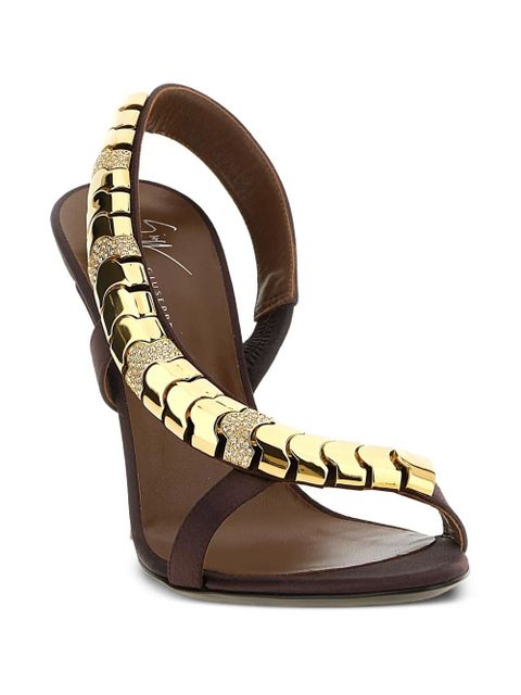 Giuseppe Zanotti 105mm Dafne heeled sandals - Red - zdjęcie produktu nr 2