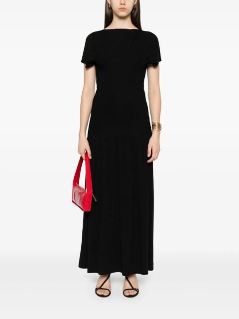 TOTEME knife-pleated maxi dress - Black - zdjęcie produktu nr 2