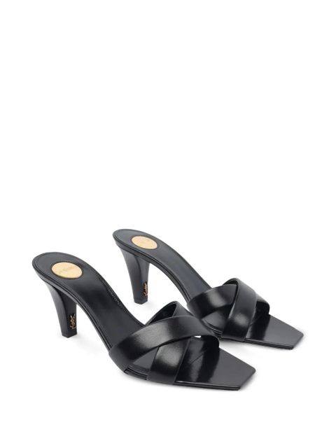Saint Laurent 75mm Jill mules - Black