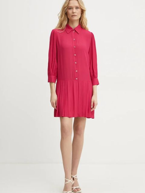 Liu Jo sukienka kolor różowy mini rozkloszowana WA5013.T2578