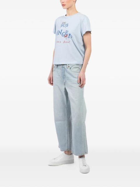 RE/DONE cropped straight-leg jeans - Blue