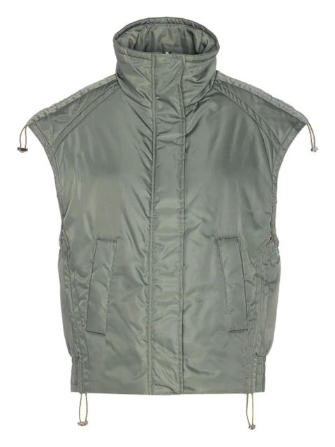PINKO zip-fastening sleeveless down gilet - Green - zdjęcie produktu nr 1