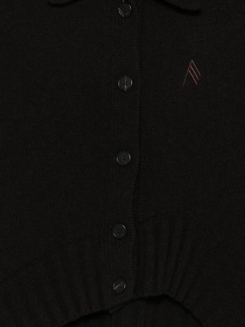 The Attico button embroidered jacket - Black