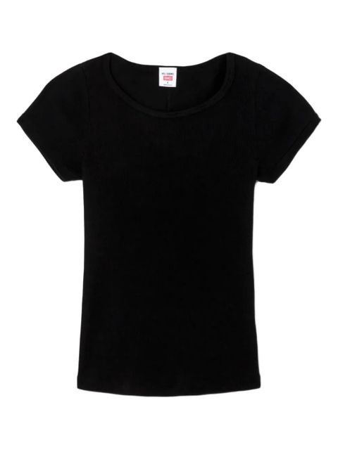 RE/DONE ribbed round-neck tee - Black - zdjęcie produktu nr 1