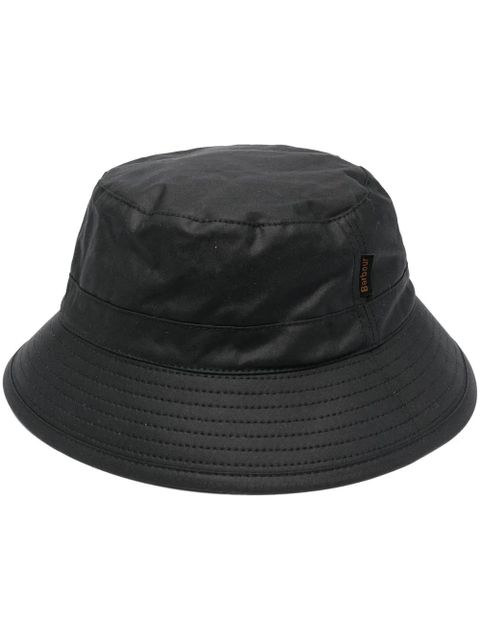 Barbour logo-patch bucket hat - Black - zdjęcie produktu nr 1