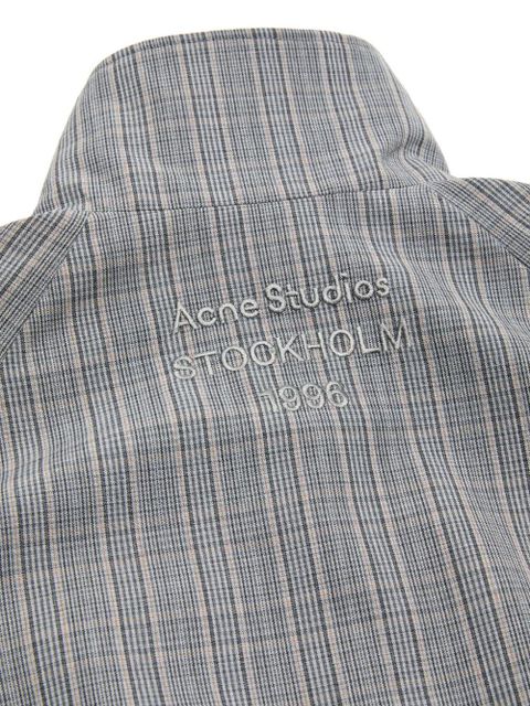 Acne Studios plaid zip jacket - Grey