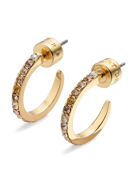 Kurt Geiger London kolczyki damskie metalowe z cyrkonią - zdjęcie produktu nr 2