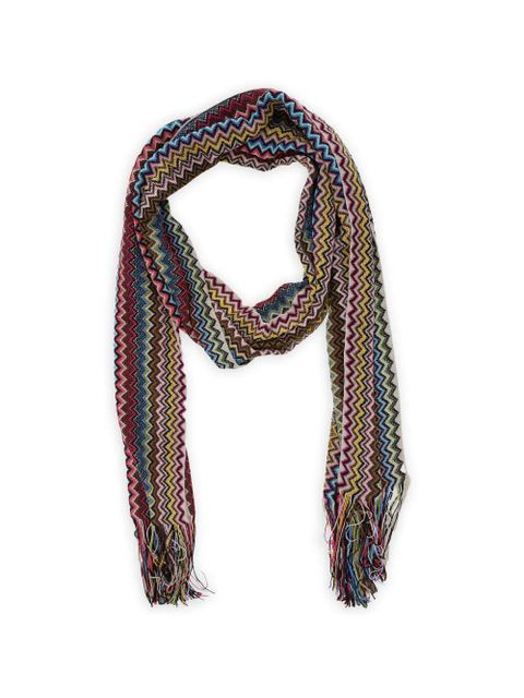 Missoni fringed-trim scarf - Brown - zdjęcie produktu nr 2