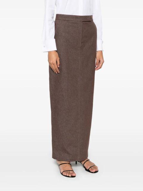 Max Mara Pianosa midi skirt - Brown