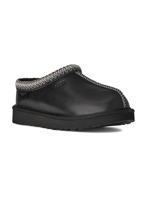 UGG kapcie skórzane Tasman Lthr Regen kolor czarny 1170292.BLK - zdjęcie produktu nr 2