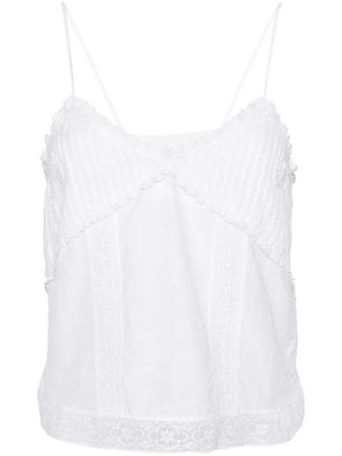 Zadig&Voltaire Calixia Tomboy lace-detail top - White - zdjęcie produktu nr 1