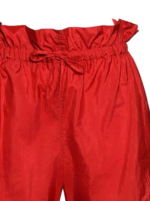 Jil Sander ruffled drawstring shorts - Red - zdjęcie produktu nr 2