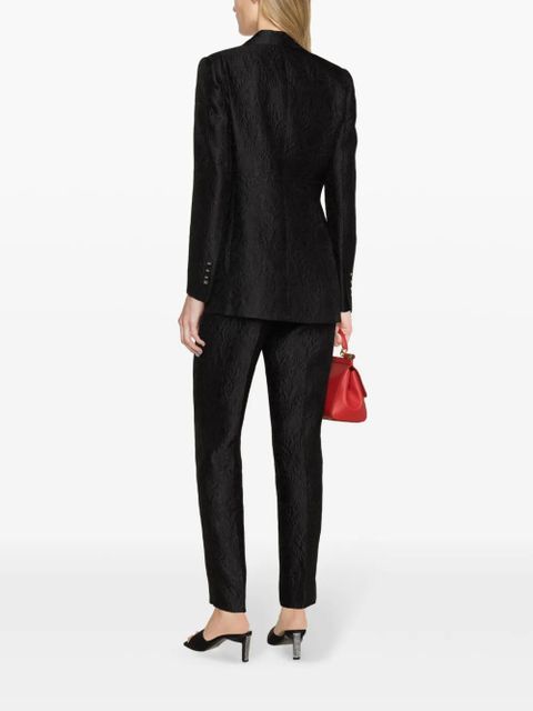 Dolce & Gabbana floral-jacquard blazer - Black
