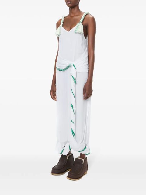 JW Anderson tassel-strap twisted dress - White