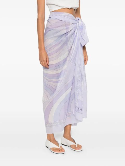 PUCCI geometric print pareo - Purple