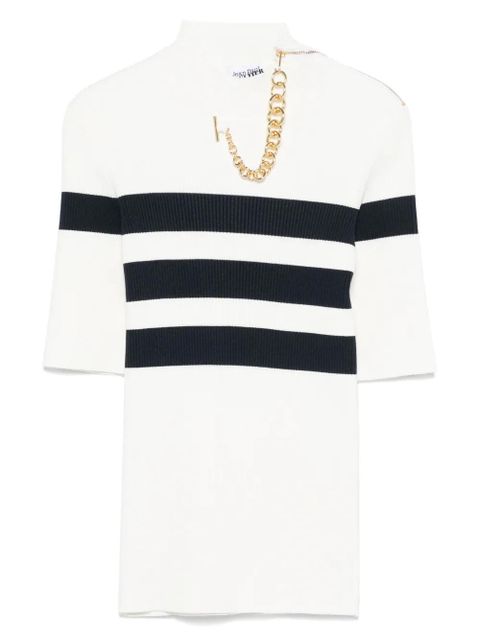 Jean Paul Gaultier fine-ribbed T-shirt - White - zdjęcie produktu nr 1
