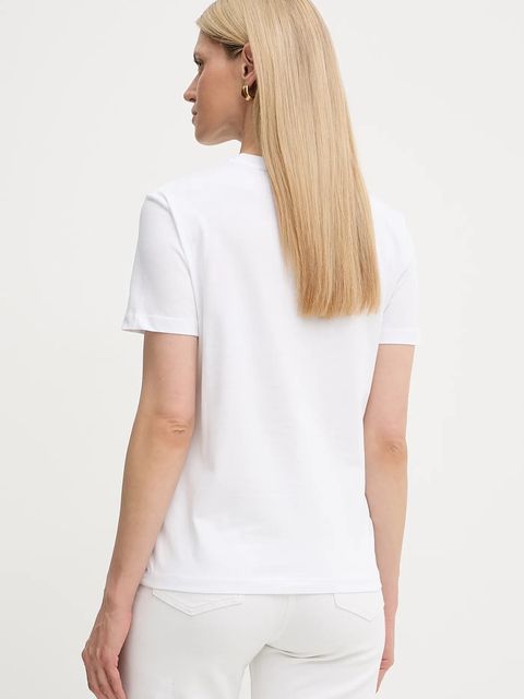 Just Cavalli t-shirt bawełniany damski kolor biały 79PAHE23 CJ110