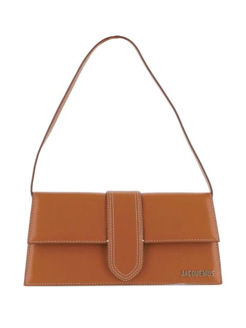 Jacquemus The Long Bambino leather flap-closure shoulder bag - Brown