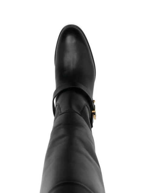 Golden Goose Charlie buckled knee-high boots - Black