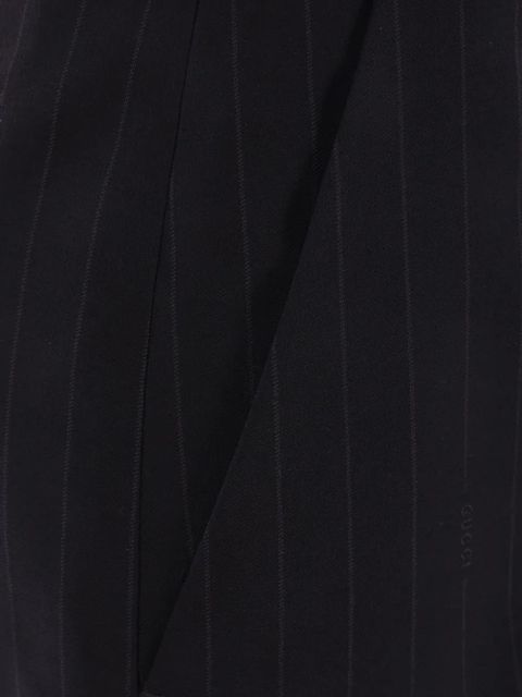 Gucci pinstripe wool jacquard trousers - Black