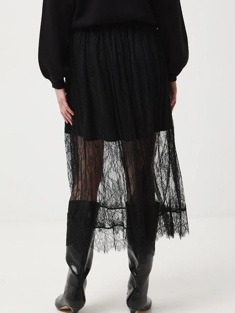 Medicine spódnica kolor czarny maxi rozkloszowana