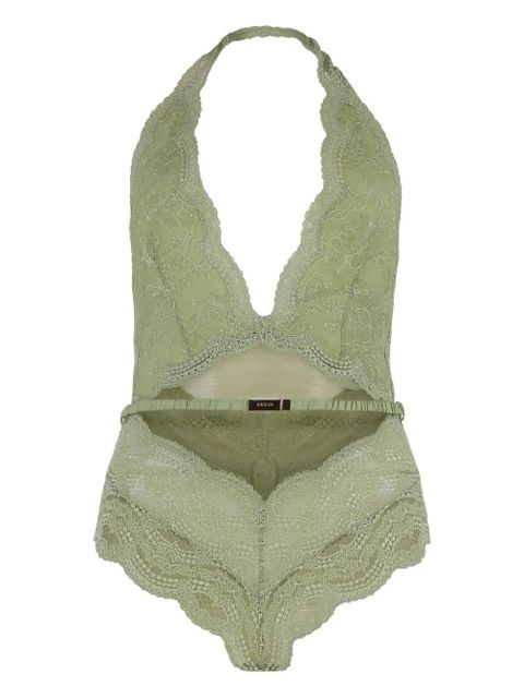 Gucci floral lace bodysuit - Green - zdjęcie produktu nr 1