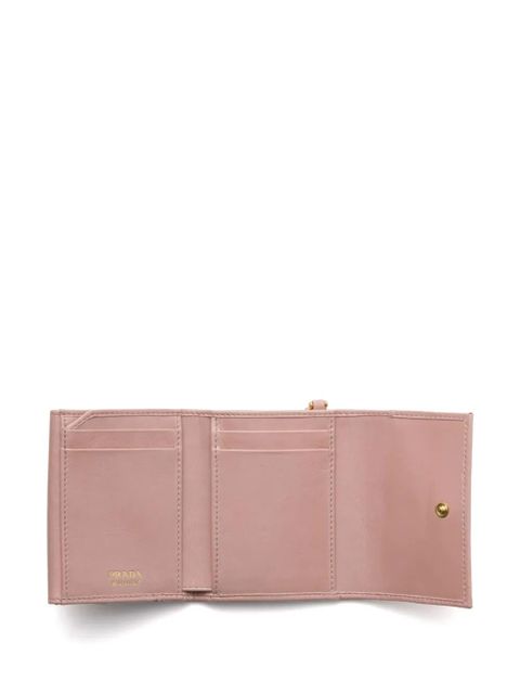 Prada small leather wallet - Pink