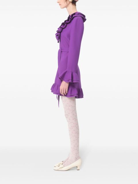 Valentino Garavani Crepe Couture mini dress - Purple