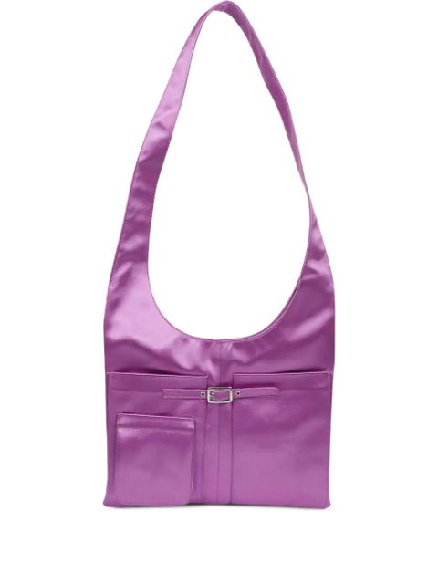 Gimaguas Blanca satin shoulder bag - Purple - zdjęcie produktu nr 1