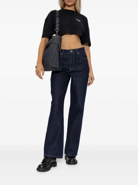 Givenchy logo-print cropped top - Black - zdjęcie produktu nr 2