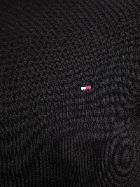 Tommy Hilfiger sweter damski kolor czarny lekki WW0WW47462