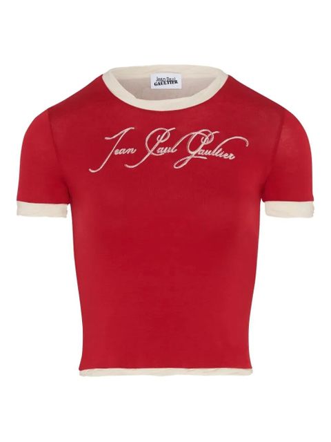 Jean Paul Gaultier logo-embroidered T-shirt - zdjęcie produktu nr 1