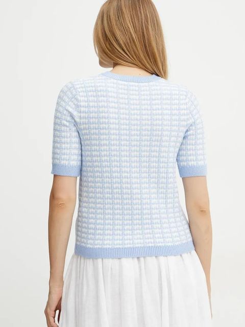 Morgan kardigan MORESA damski kolor niebieski MORESA