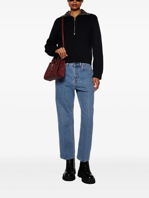 Gucci small hook-closure tote bag - Red - zdjęcie produktu nr 2