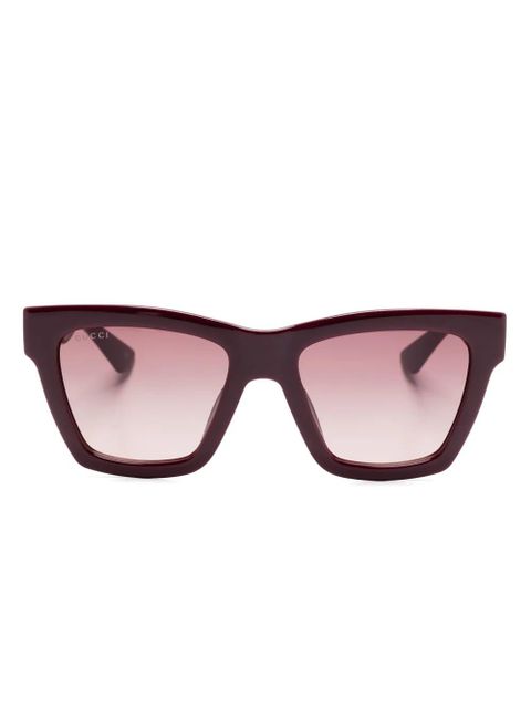 Gucci Eyewear square-frame sunglasses - Red - zdjęcie produktu nr 1