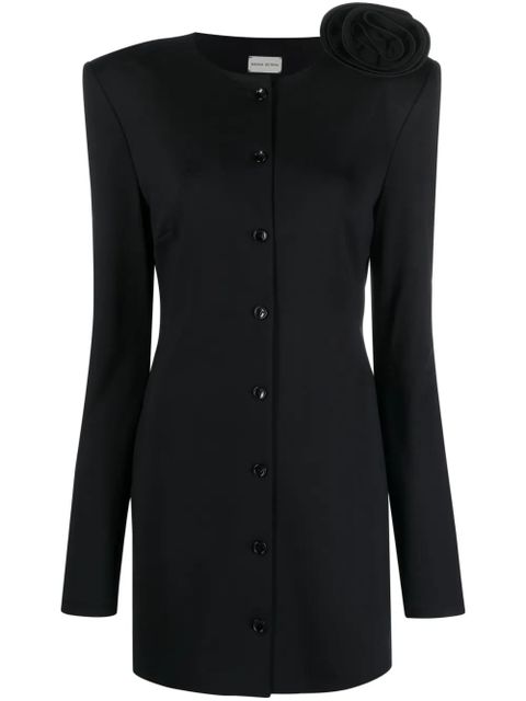 Magda Butrym floral appliqué minidress - Black - zdjęcie produktu nr 1