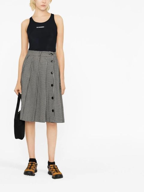 Jil Sander logo-print tank top - Black - zdjęcie produktu nr 2