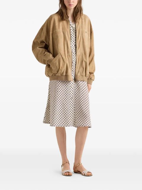 Prada suede jacket - Neutrals - zdjęcie produktu nr 2